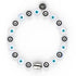 Monochromatisch | 925er Sterlingsilber | Armband mit bösem Blick aus Kristall